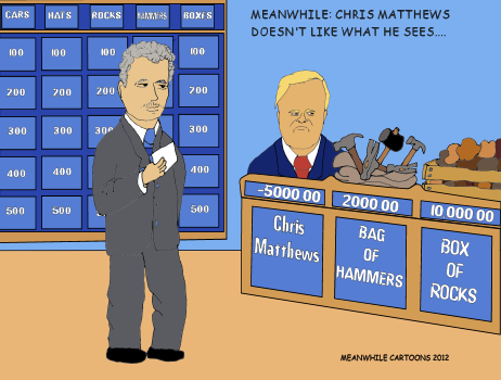 Cartoon Chris Matthews Jeopardy Alex Trebek